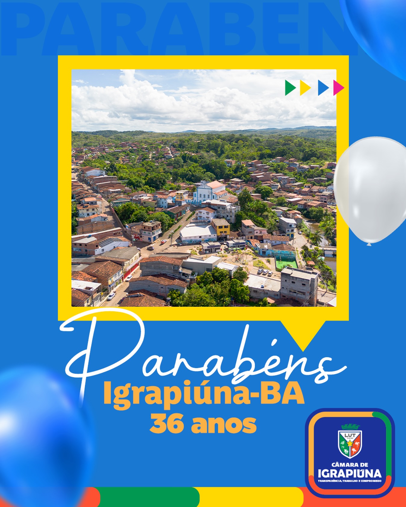  Parabéns, Igrapiúna! 36 anos de emancipação!